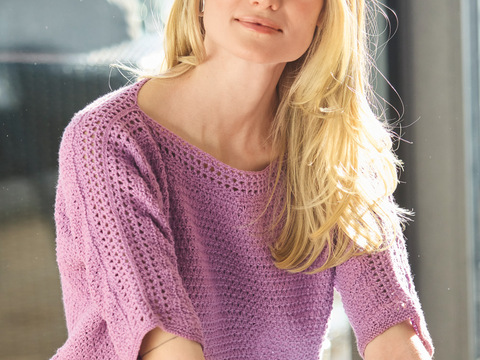 Halbarm-Fledermauspulli