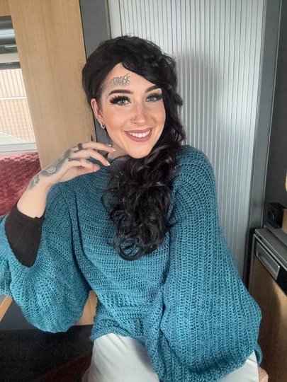 Häkelanleitung 1-BOBBEL-PULLI "TÜRKISE LAGUNE"