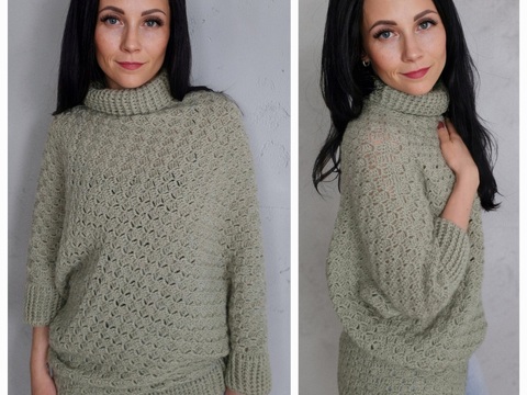 PDF Häkelanleitung C2C Pullover - alle Größen, auch für Kinder geeignet