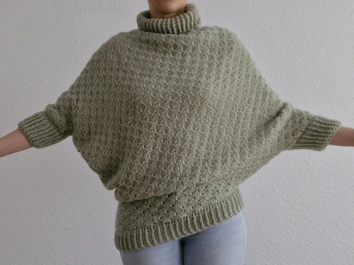 PDF Häkelanleitung C2C Pullover - alle Größen, auch für Kinder geeignet