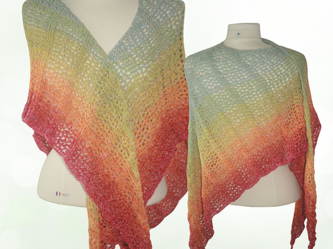 Crocheted Triangle Shawl - Intermediate / Advanced Beginners