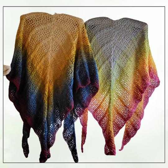 Crocheted Triangle Shawl - Intermediate / Advanced Beginners