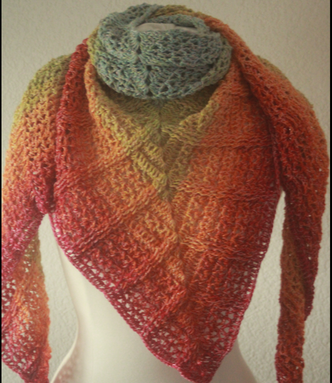 Crocheted Triangle Shawl - Intermediate / Advanced Beginners