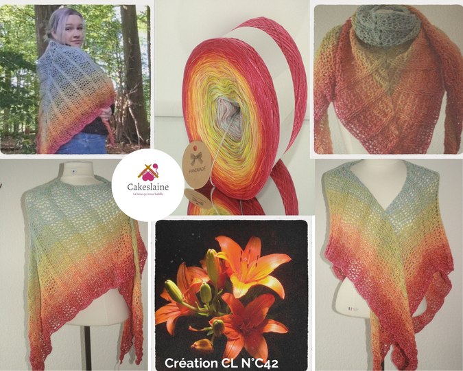 Crocheted Triangle Shawl - Intermediate / Advanced Beginners