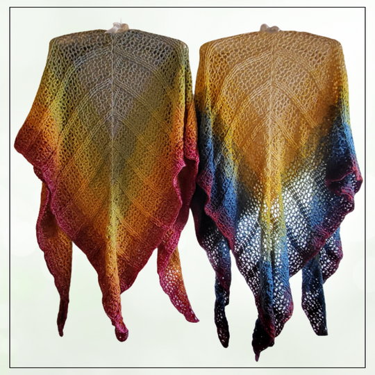 Gehäkeltes Dreieckstuch - Niveau  Fortgeschrittene / geübte Anfänger