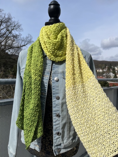 Schal Mad Pearls - Häkelanleitung trendiger Sommerschal