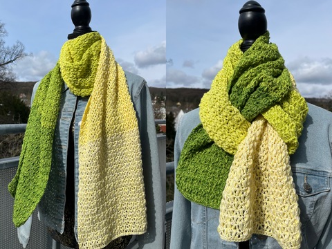 Schal Mad Pearls - Häkelanleitung trendiger Sommerschal