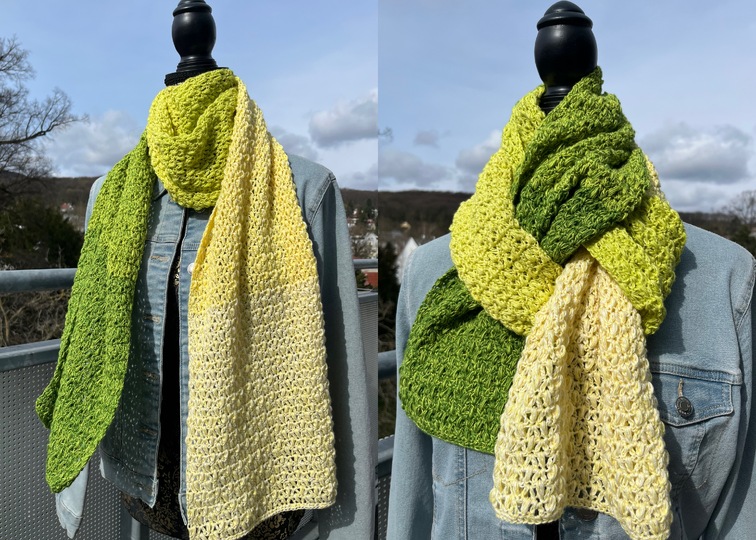 Schal Mad Pearls - Häkelanleitung trendiger Sommerschal