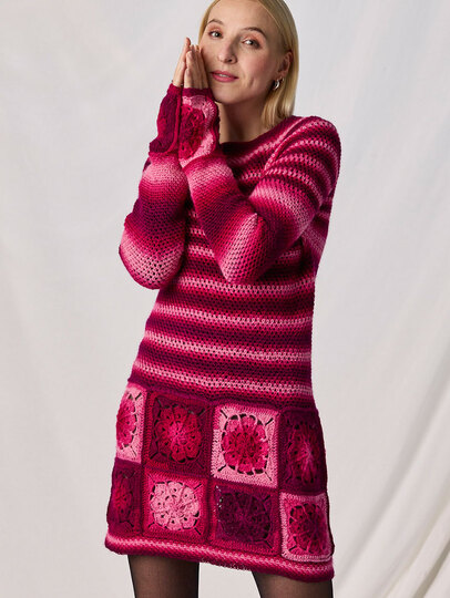 PULLI GILDA … MIT PATCHES GEHÄKELT