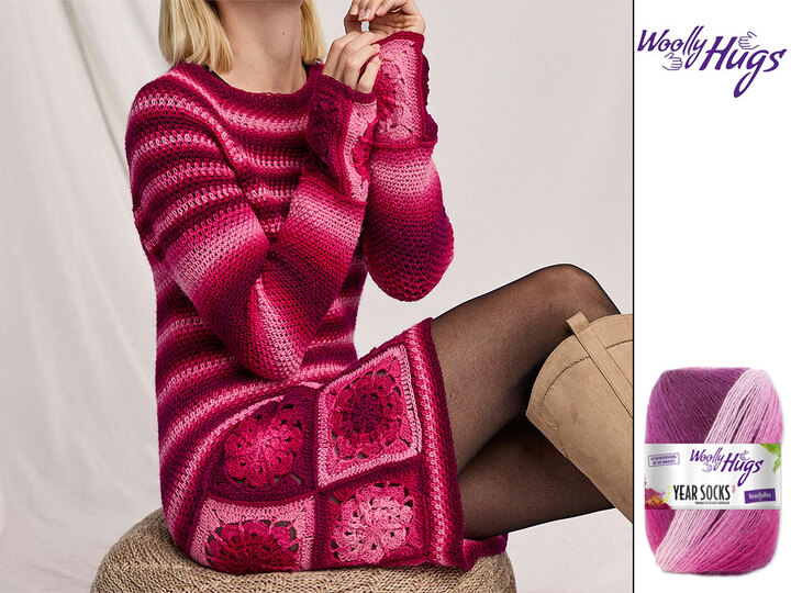 PULLI GILDA … MIT PATCHES GEHÄKELT