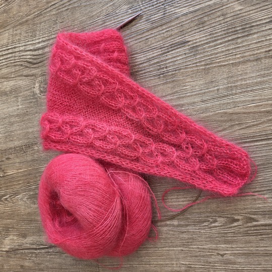 knitting pattern: Thea Scarf - Mini Scarf, Stola, Shawl, neck warmer