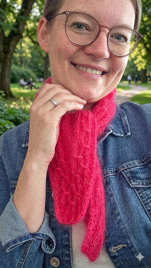 Strickanleitung: Thea Scarf - Schal, Stola, Tuch, Minituch, Miniscarf