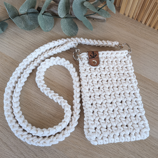 Handytasche Häkelanleitung, Smartphone-Tasche inkl. Gurt