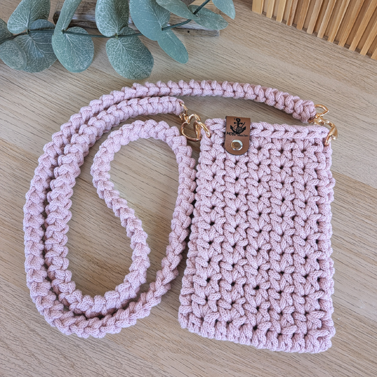 Handytasche Häkelanleitung, Smartphone-Tasche inkl. Gurt