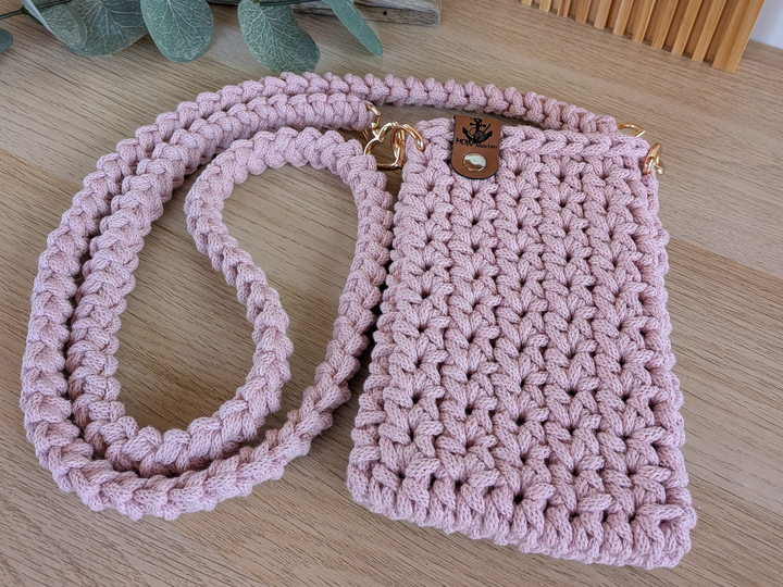 Handytasche Häkelanleitung, Smartphone-Tasche inkl. Gurt