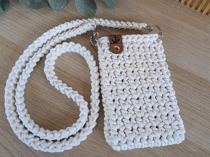 Handytasche Häkelanleitung, Smartphone-Tasche inkl. Gurt