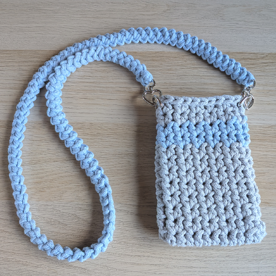 Handytasche Häkelanleitung, Smartphone-Tasche inkl. Gurt