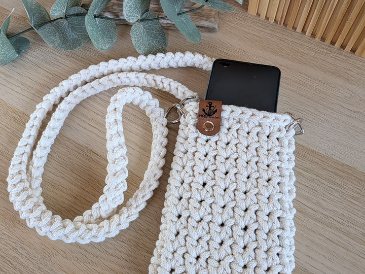 Handytasche Häkelanleitung, Smartphone-Tasche inkl. Gurt