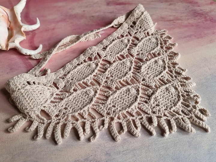 H6 Crochet Pattern for a Headscarf / Kerchief /Bandana “Fish”