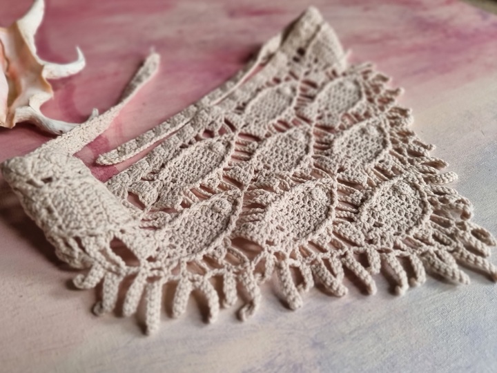 H6 Crochet Pattern for a Headscarf / Kerchief /Bandana “Fish”