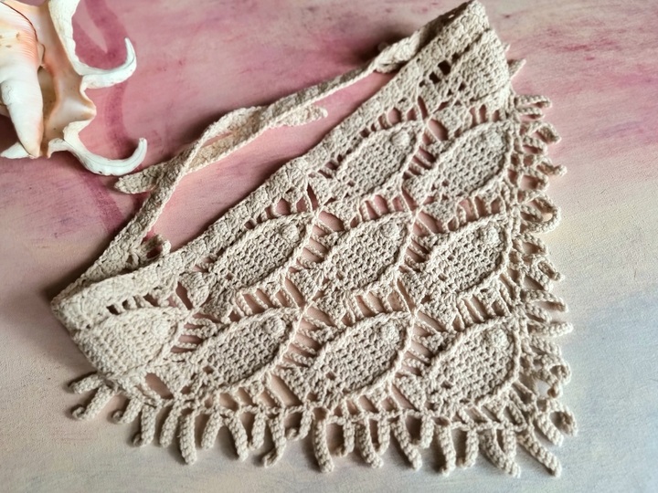 H6 Crochet Pattern for a Headscarf / Kerchief /Bandana “Fish”