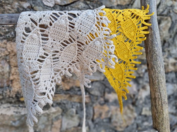 H6 Crochet Pattern for a Headscarf / Kerchief /Bandana “Fish”