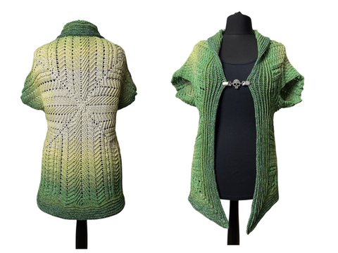 Crochet pattern Seelenruhe Shrug or baby blanket