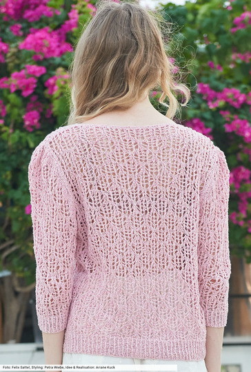 Pulli im Spitzenmuster