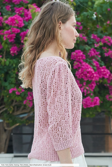 Pulli im Spitzenmuster