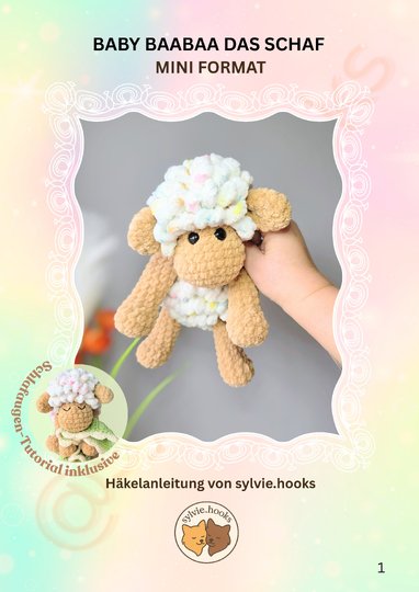 Häkelanleitung Schaf Baby Baabaa - MINI Größe - Anfängergeeignet