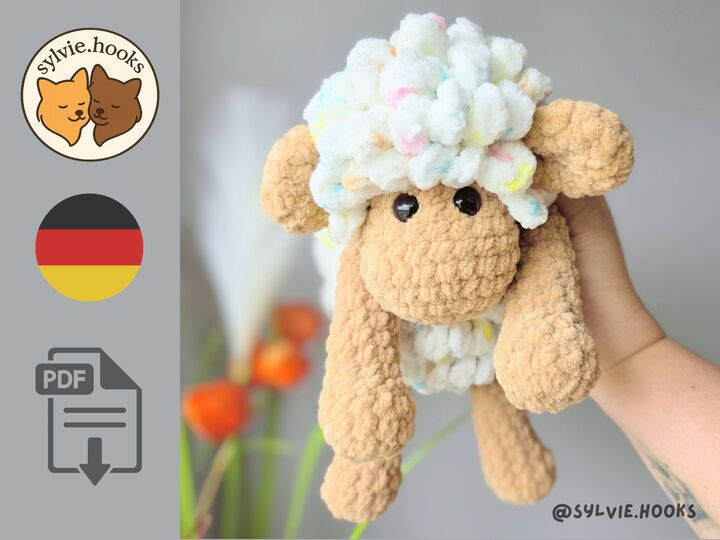Häkelanleitung Schaf - Lamm - MINI Größe - Anfängergeeignet