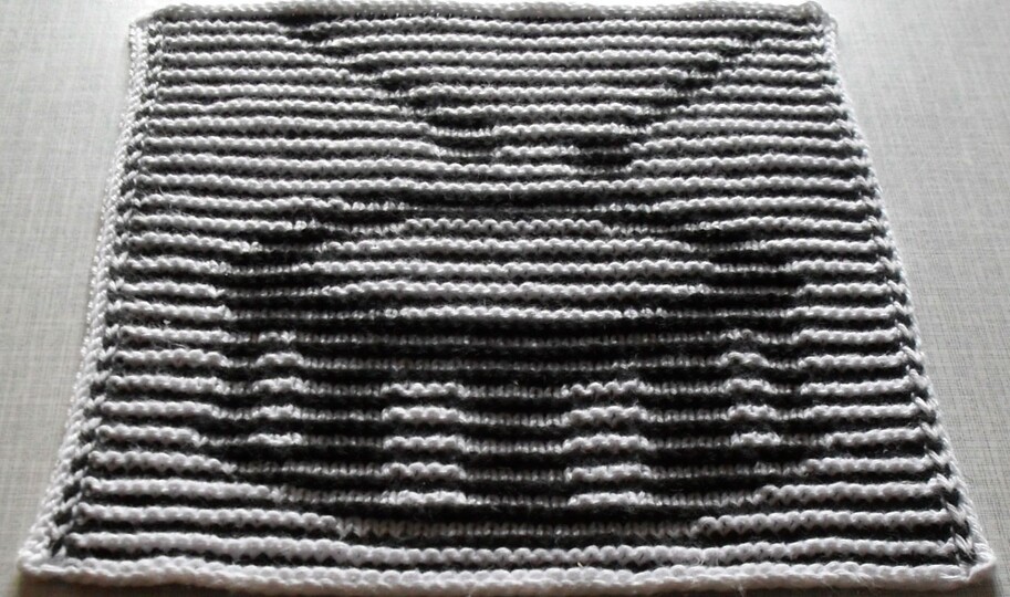 Musik - Trommel in Schattenstricktechnik mit dem besonderen Rand