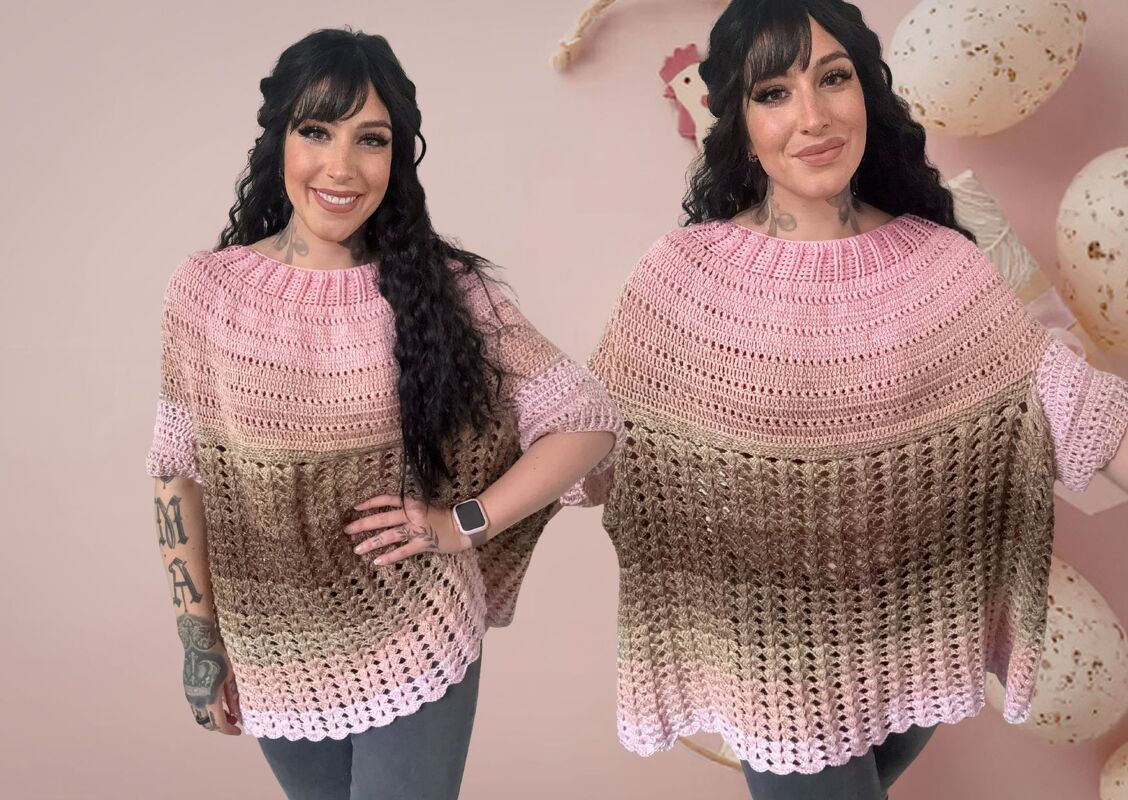 Häkelanleitung Pulli "HAZELNUT BABYGIRL"