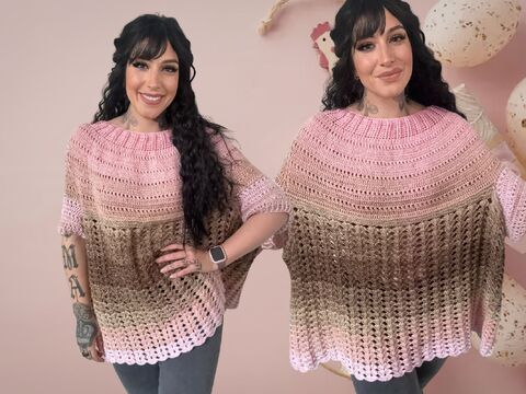 Häkelanleitung Pulli "HAZELNUT BABYGIRL"