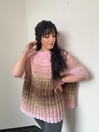 Häkelanleitung Pulli "HAZELNUT BABYGIRL"