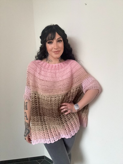 Häkelanleitung Pulli "HAZELNUT BABYGIRL"