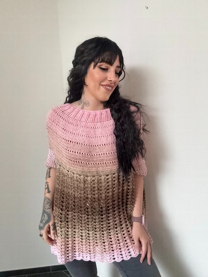 Häkelanleitung Pulli "HAZELNUT BABYGIRL"