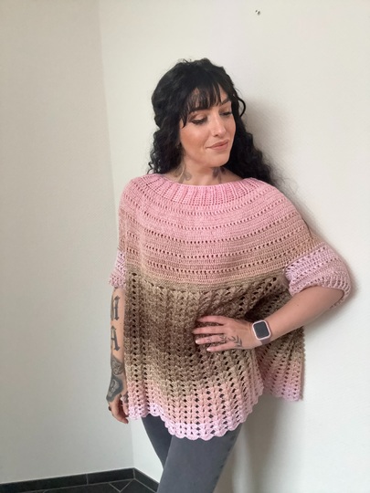 Häkelanleitung Pulli "HAZELNUT BABYGIRL"