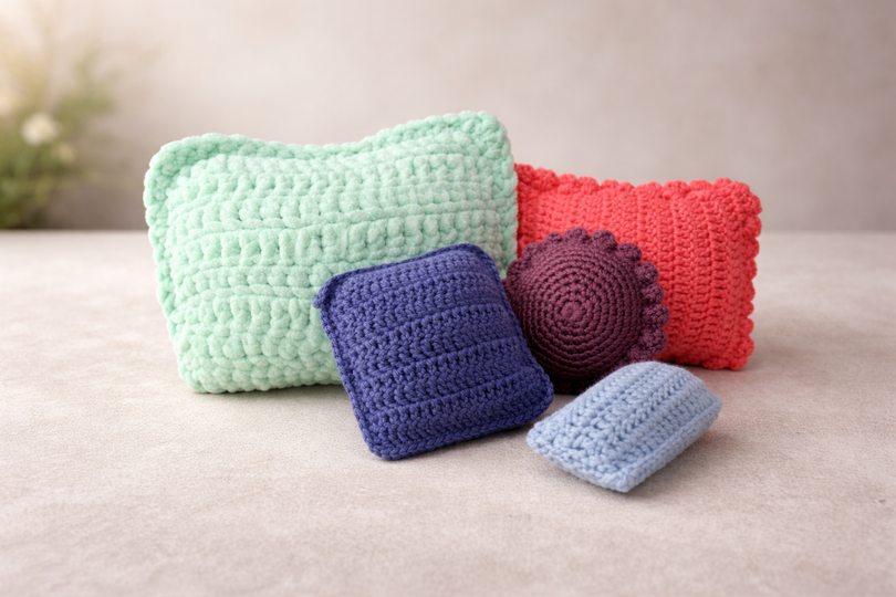 Häkelanleitung "Bunte Kissen"