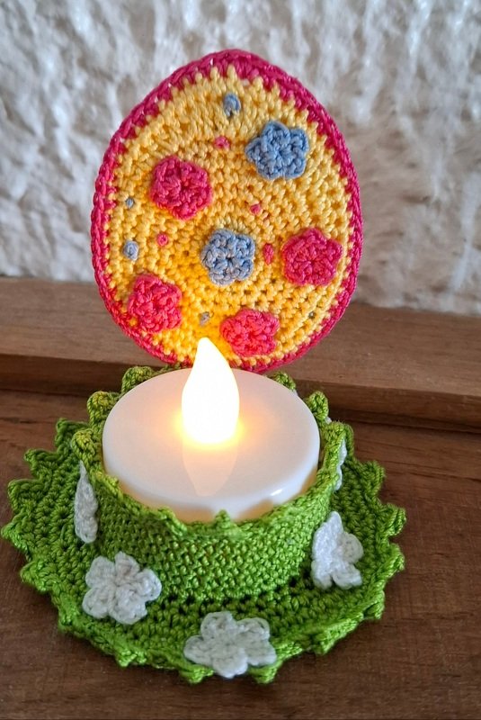 Häkelanleitung Oster-Teelicht-Ei - Bild 3