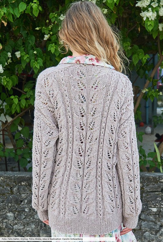 Jacke mit Blattmuster-Streifen - Bild 2