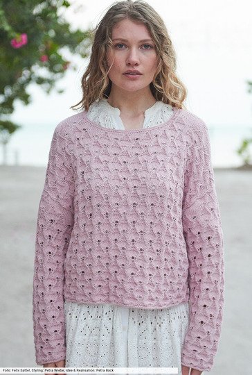 Lochstrukturmuster-Pulli