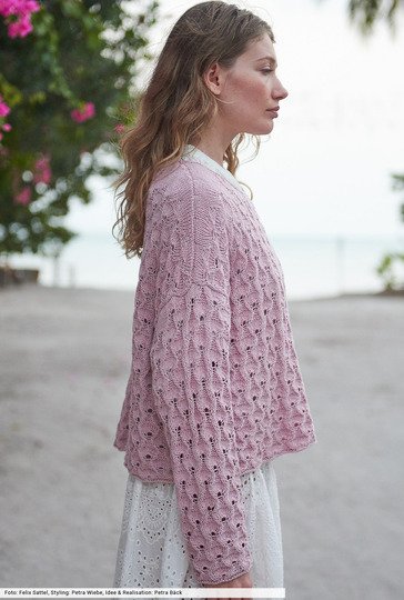 Lochstrukturmuster-Pulli