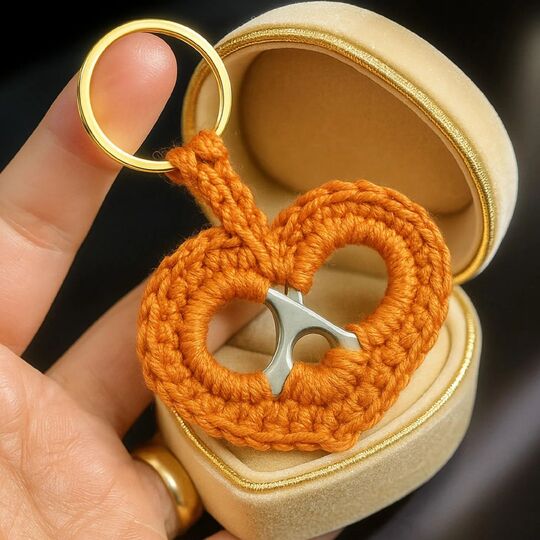Pull Tab Heart Keychain Crochet Pattern PDF Tutorial