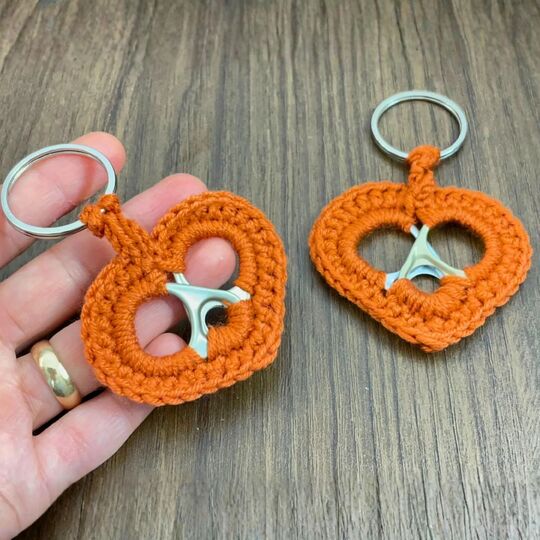 Pull Tab Heart Keychain Crochet Pattern PDF Tutorial