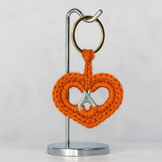 Pull Tab Heart Keychain Crochet Pattern PDF Tutorial