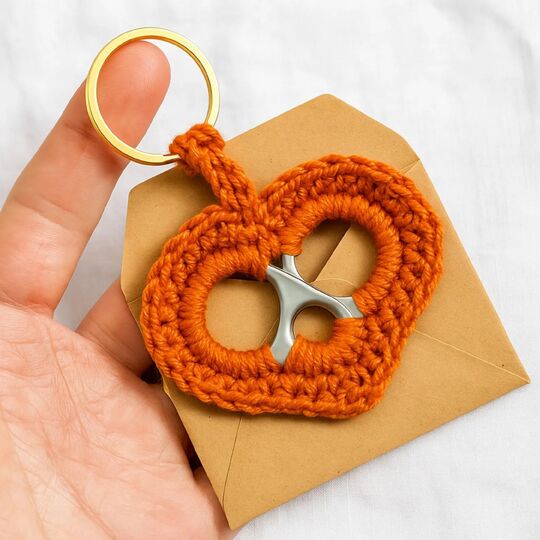 Pull Tab Heart Keychain Crochet Pattern PDF Tutorial