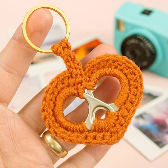 Pull Tab Heart Keychain Crochet Pattern PDF Tutorial