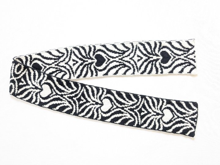 Skinny Scarf / Schal "Zebra Style" - Doubleface Strickanleitung
