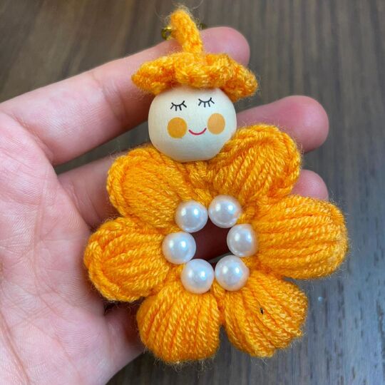Flower Doll Charms Crochet Keychain Pattern PDF Tutorial